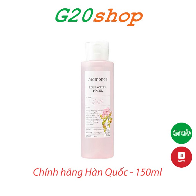 Nước Hoa Hồng Mamonde Rose Water Toner 150ml g20shop - NPP Chính Hãng