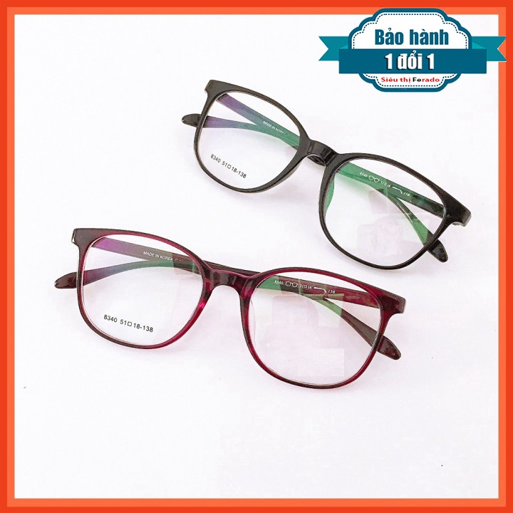 [Gía siêu rẻ] Kính Cận nhựa dẻo bền 8340 nhận cắt mắt cận viễn loạn