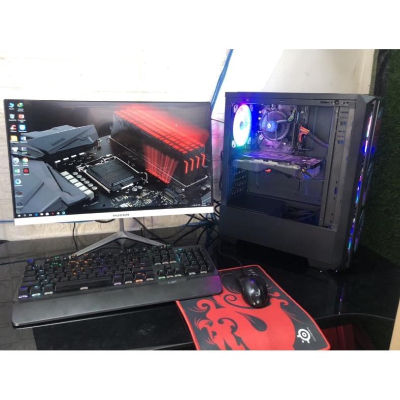 hàng chính hãng -  bộ máy tính chơi GAME Ram 16G + Màn hình 24” cong ful viền 75hz | BigBuy360 - bigbuy360.vn