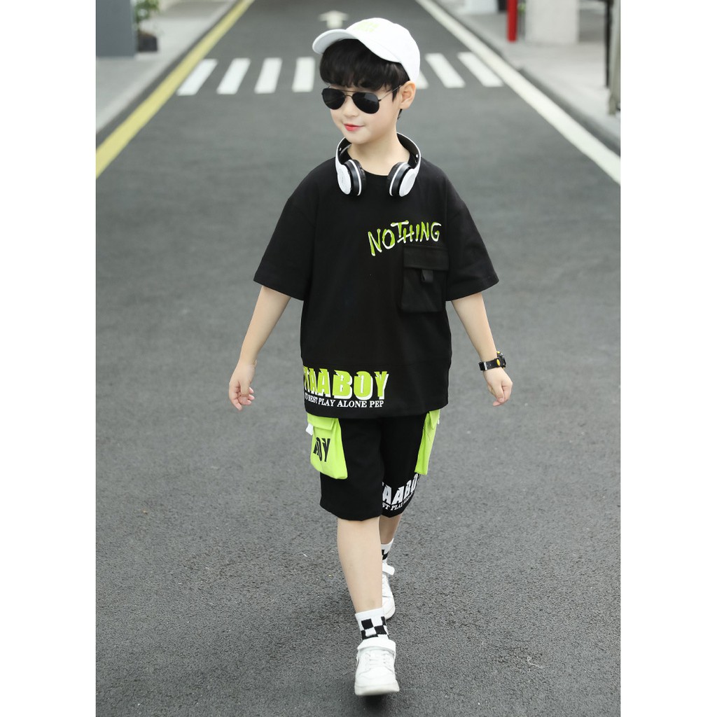 Bộ bé trai cỡ đại phong cách Hàn Quốc