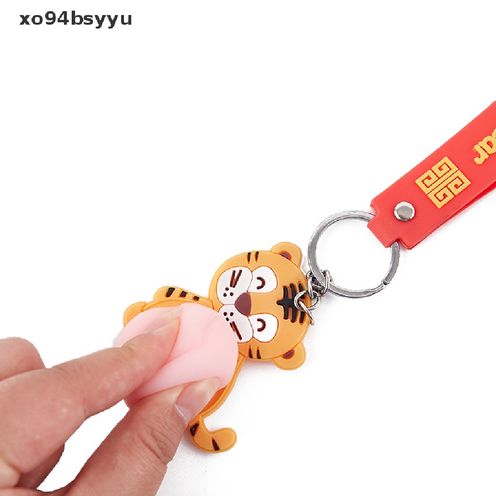 Móc Chìa Khóa Bằng Cao Su Mềm Hình Chú Hổ Dễ Thương xo94bsyyu