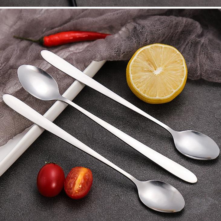 Thìa Inox Cán Dài / Muỗng Pha Cafe, Sinh Tố Phong Cách Hàn Quốc Tiện Dụng 88279 TÔNG KHO SỈ VP88