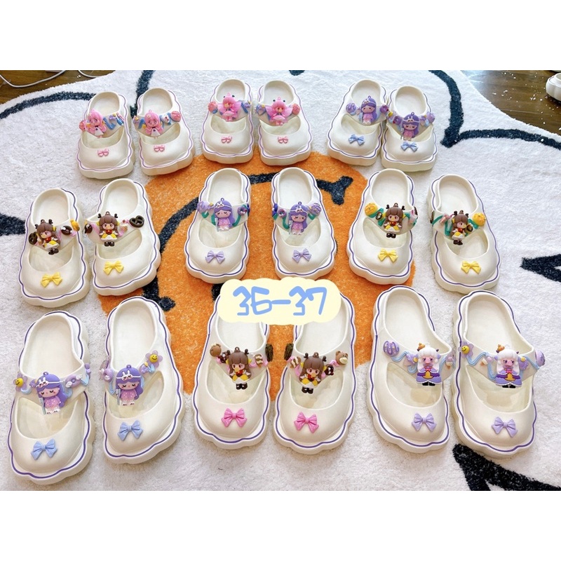 (SIZE 36-37) MÀU TRẮNG - DÉP XỐP QUAI NGANG ĐẾ DÀY SIÊU MỀM - DÉP ĐI CHƠI DỄ THƯƠNG