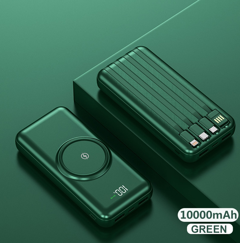 Sạc Dự Phòng Không Dây 20000mah Cho SAMSUNG Iphone 12 Mini Pro Max (có tùy chọn 10000mah)