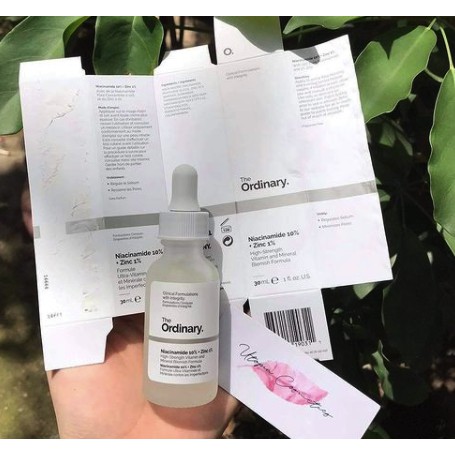 Serum sáng da hỗ trợ mụn The ordinary Niacinamide zin c