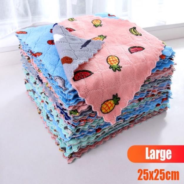 [KHO SỈ] Khăn lau đa năng mềm mịn (kt 25x25cm)