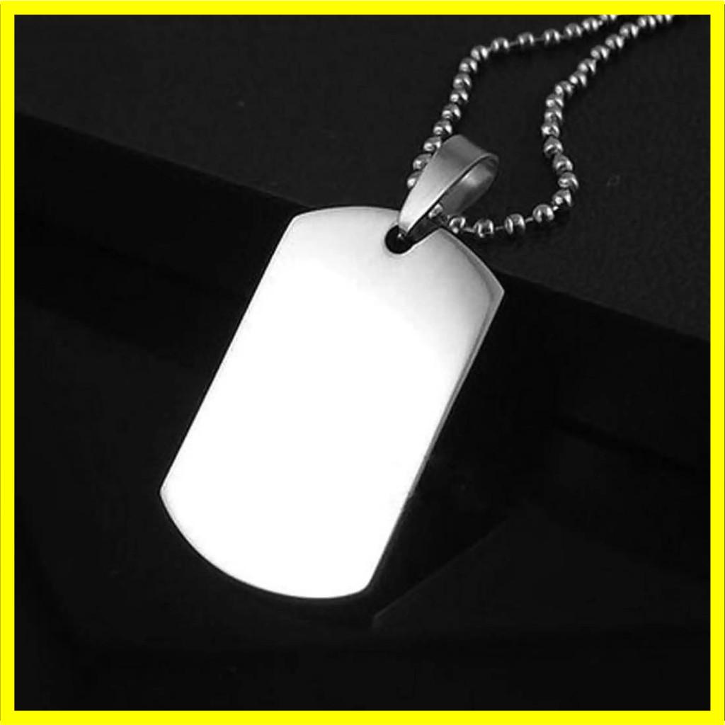 Thẻ bài lính dogtag inox 316 siêu xịn (ko khắc) | QUA TANG VO DAN