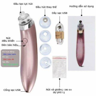 Máy hút mụn cao cấp 5 lực hút công nghệ hàn quốc