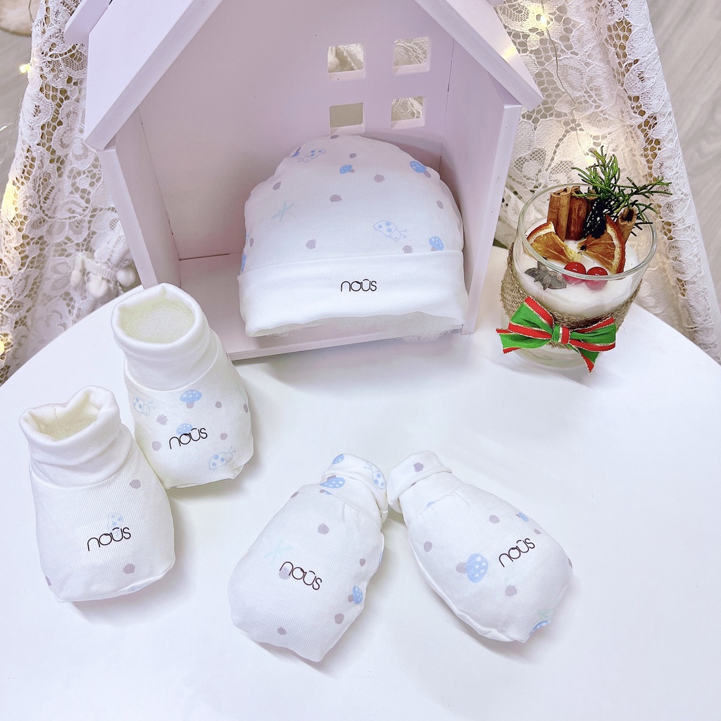 Set Nón/ Bao Tay/ Bao Chân Nous cho bé sơ sinh