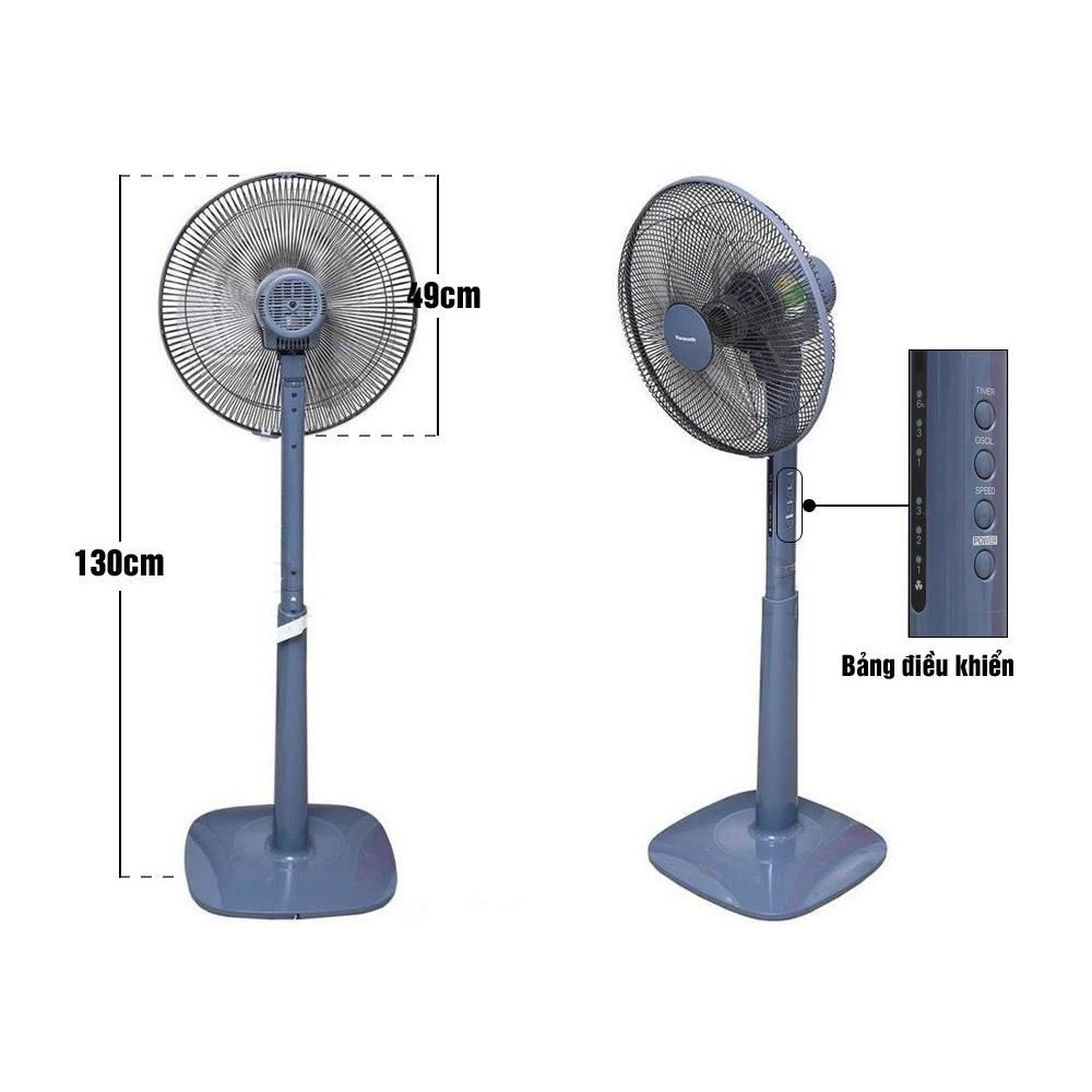 [CHÍNH HÃNG] Quạt cây Panasonic F409K 3 cánh có điều khiển - Quạt đứng Panasonic cao cấp nhập khẩu Malaysia
