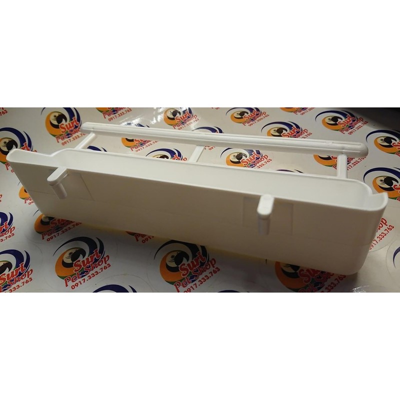 [Mã PET50K giảm Giảm 10% - Tối đa 50K đơn từ 250K] Máng ăn nhựa có móc và cành đậu cho chim cảnh mã 003