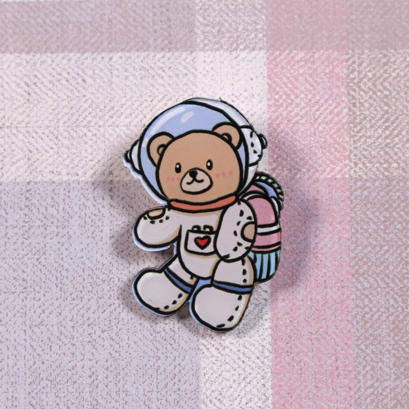 Sticker cute pin cài áo phụ kiện trang trí túi xách balo LUKAMO ST300