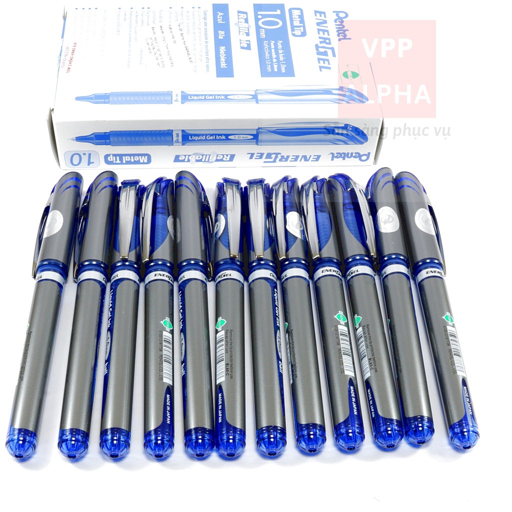 Bút ký/ ruột bút thay thế Pentel energel nét bút 0.5/ 0.7/ 1.0mm màu mực xanh/ đỏ/ đen- CHÍNH HÃNG