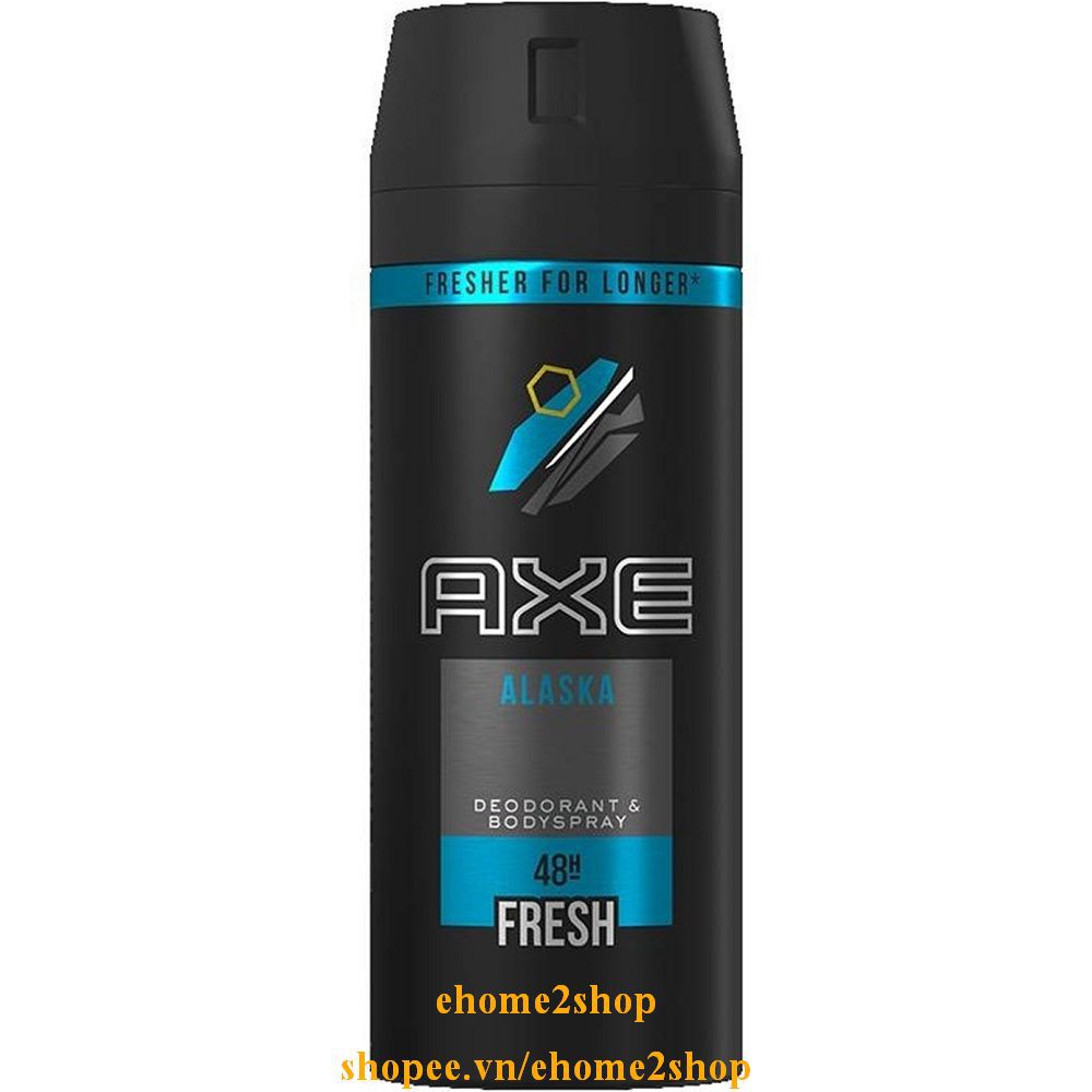 Xịt Khử Mùi Axe 150ml Alaska Longer, shopee.vn/ehome2shop.