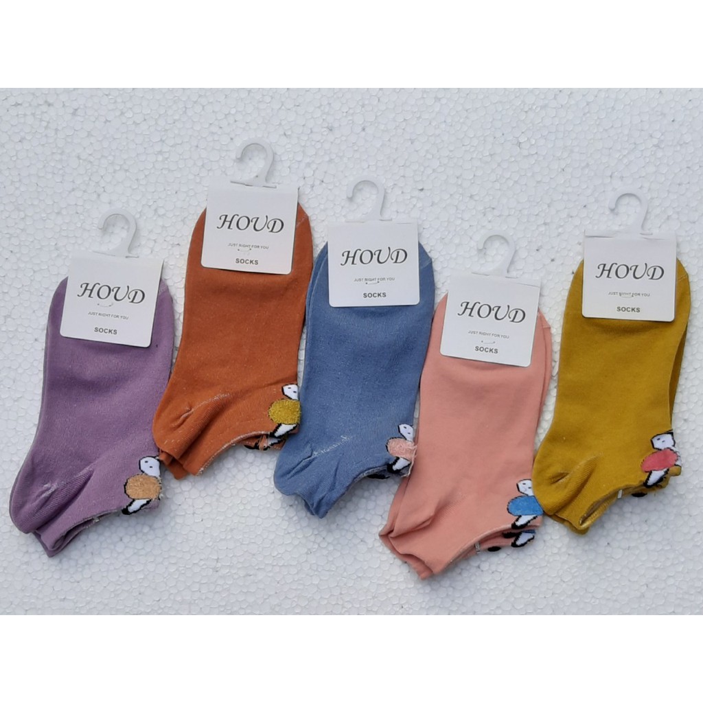 05 đôi Vớ nữ cổ ngắn thun cotton size 22-25cm