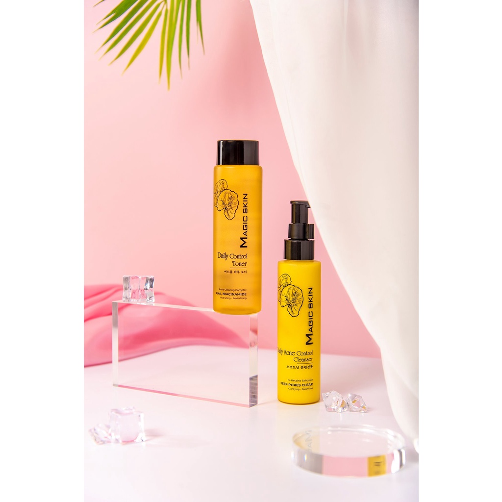 Combo RAU MÁ Magic Skin chăm sóc Da Mụn | Kem rửa mặt mụn &Toner Mụn | BigBuy360 - bigbuy360.vn