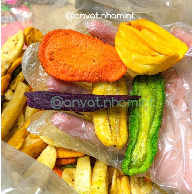 Trái cây/hoa quả thập cẩm sấy 500g không vỡ vụn