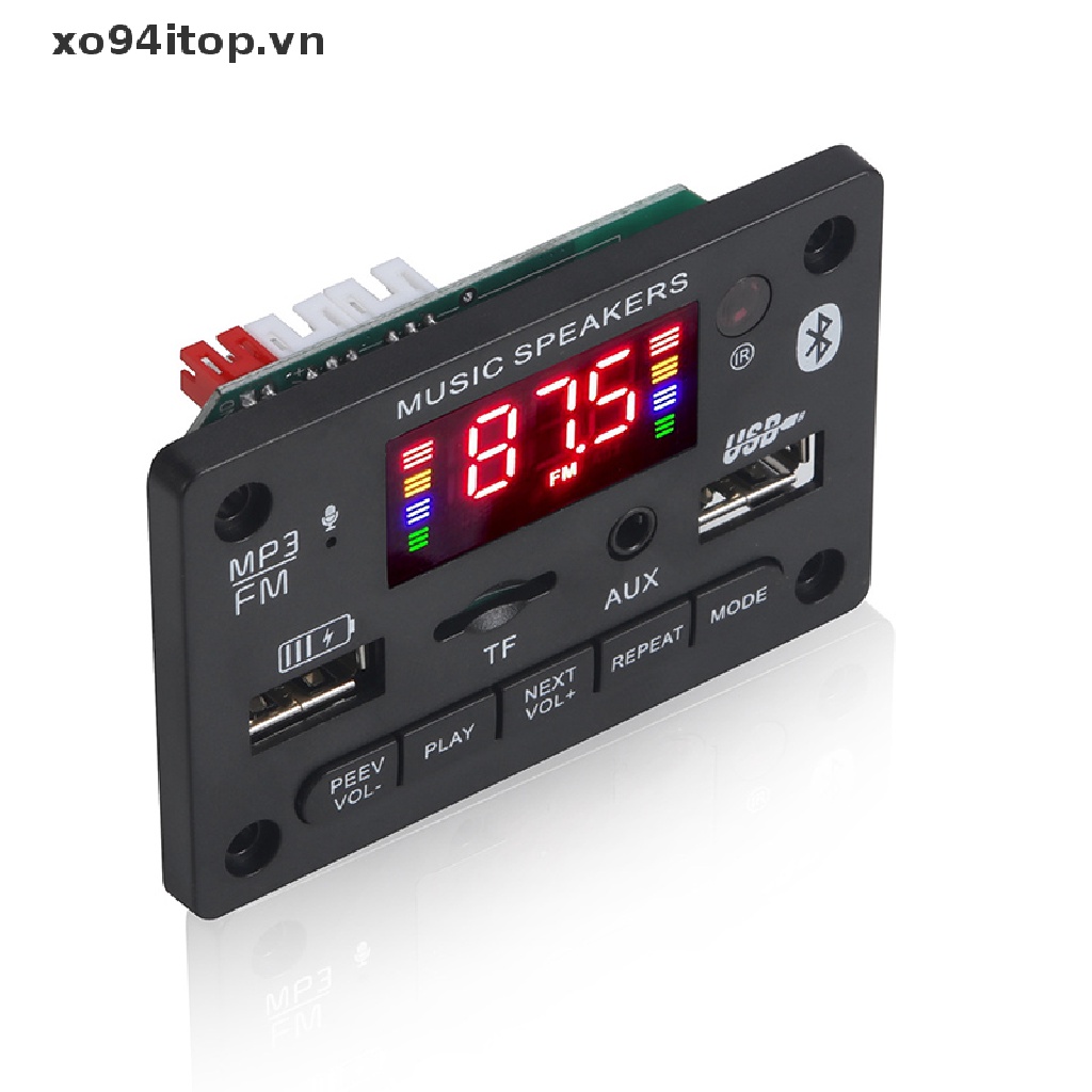 Mạch Giải Mã XOITOP Bluetooth 5.0 MP3 12v Cổng USB MP3 Cho Xe Hơi