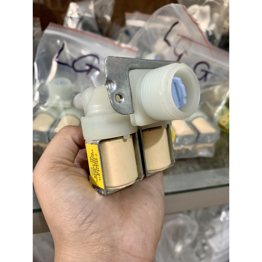 Van cấp nước đôi máy giặt LG 220V- Rơ le cấp nước đôi máy giặt LG Hàng Zin Chính Hãng