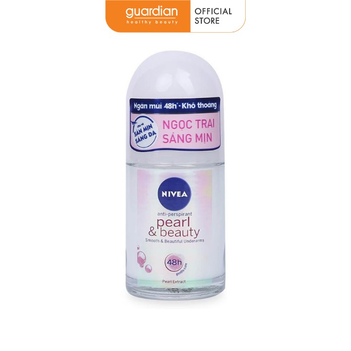 [Mã FMCGMALL giảm 8% đơn từ 250K] Lăn khử mùi ngọc trai sáng mịn Nivea Pearl &amp; Beauty (25ml)