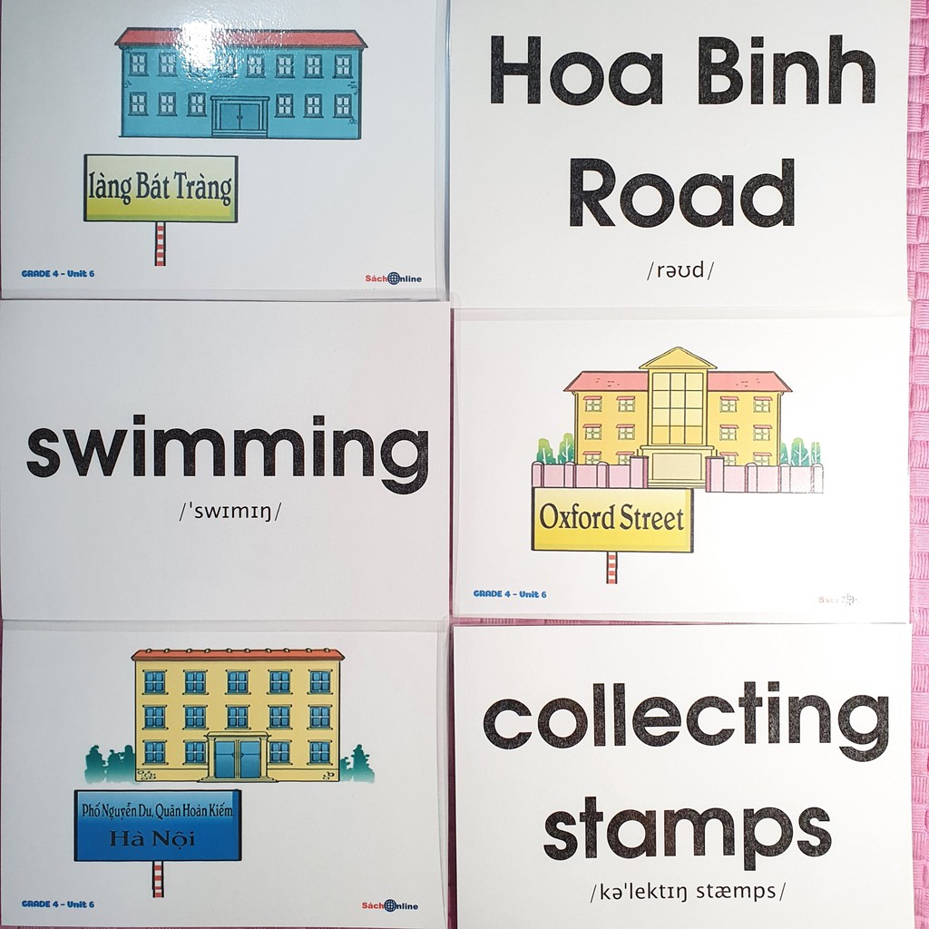 Thẻ Flashcards Bộ Giáo Dục - Lớp 4 (163 thẻ)