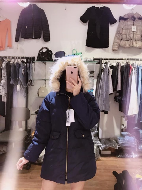 Áo phao lông vũ Zara Authentic