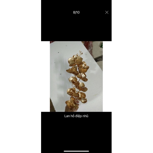 Cành lá táo vàng kim_ cành rẻ quạt decor trang trí siêu xinh