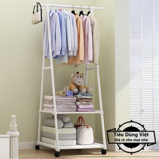 [FREESHIP💐] Kệ treo quần áo chữ a có bánh xe - Tiện lợi cho không gian hẹp
