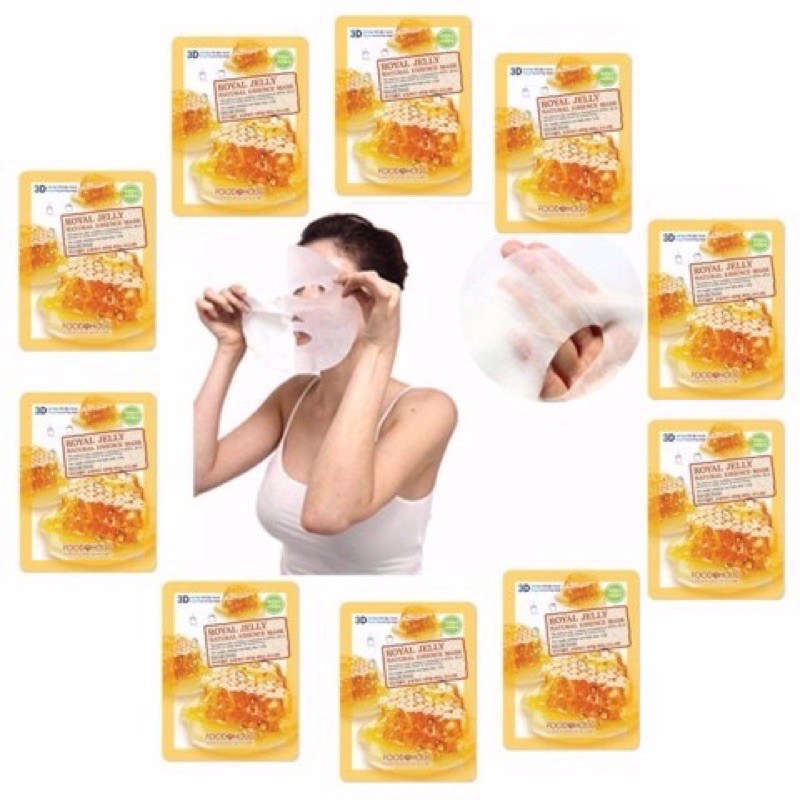 Mặt nạ 3D Foodaholic Royal jelly - Mặt nạ dưỡng da tinh chất sữa ong chúa