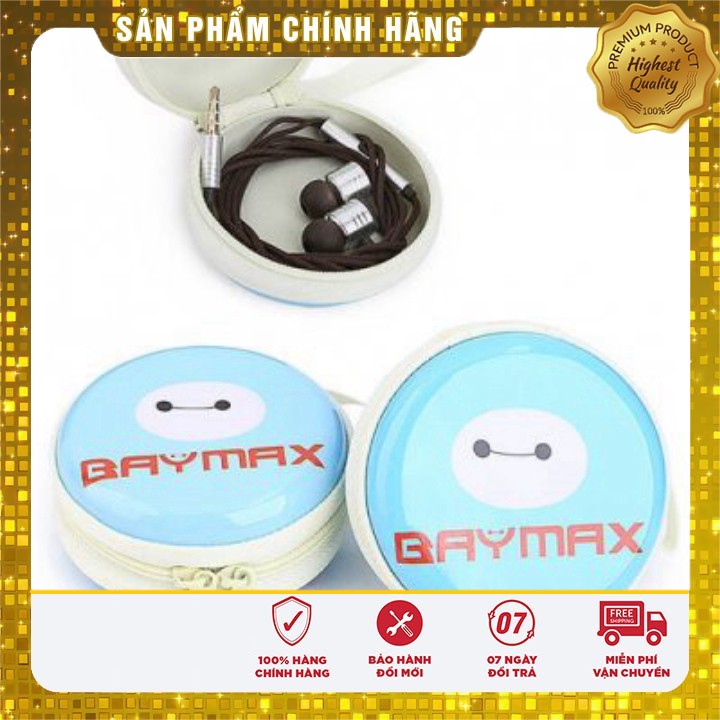 Hộp đựng tai nghe hình baymax bằng thiếc