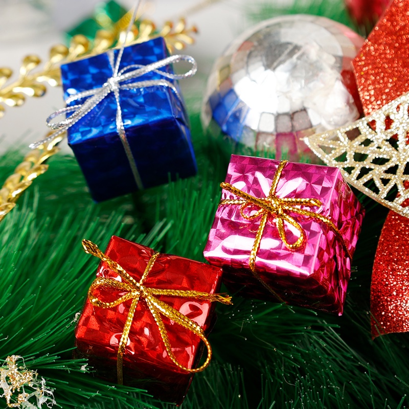 Set 12 Túi Bong Bóng Nhiều Màu Trang Trí Cây Thông Noel