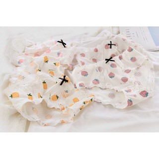quần cotton hoa quả