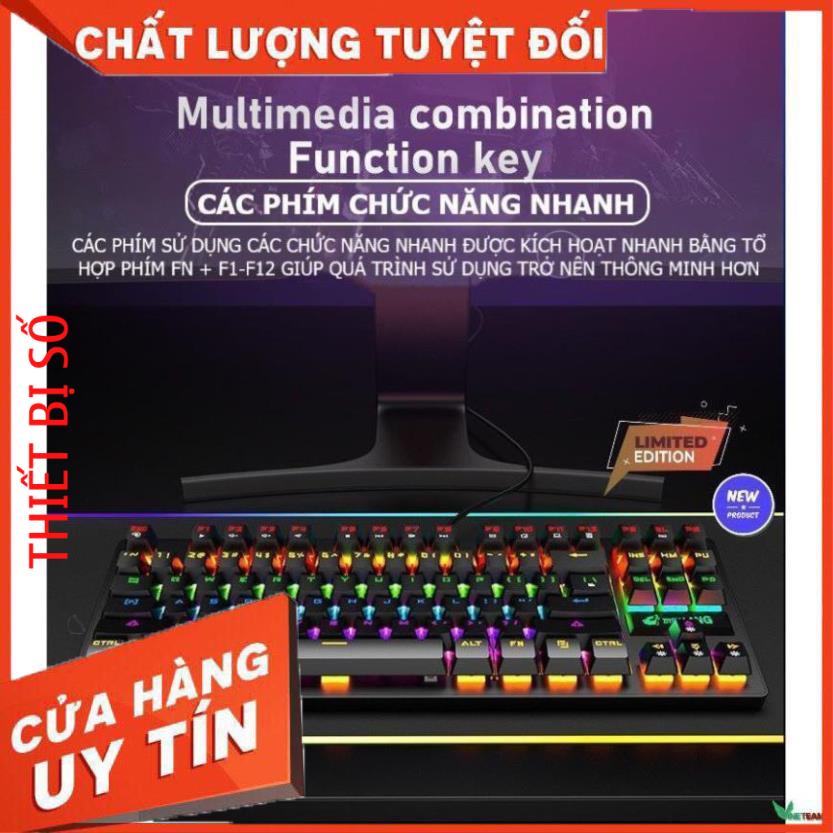 ZIYOU LANG K2 - Bàn phím cơ K2 PRO 87 phím, bàn phím máy tính chơi game có dây Led NHIỀU  Chế Độ Khác Nhau -DC4371