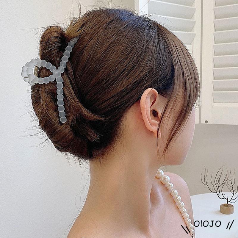 Kẹp Tóc Trong Suốt Cỡ Lớn Phong Cách Hàn Quốc Nhiều Màu Sắc Tùy Chọn