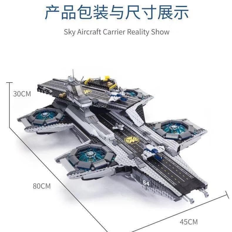 Lego Mavel - Lepin 07043 ( Xếp Hình Tàu Bay Khổng Lồ Của Shield 3057 Mảnh )