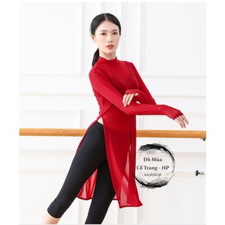 [Hàng có sẵn] Áo múa dài cổ tròn