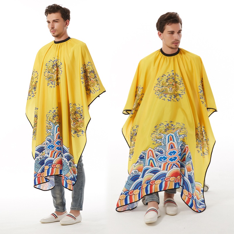 Áo choàng cắt tóc Con rồng vàng barber cape
