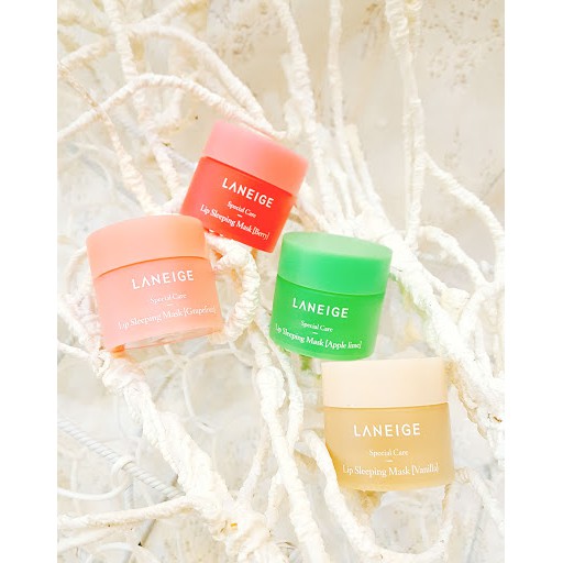 [Mã 66FMCGSALE hoàn 8% xu đơn 500K] Mặt nạ môi LANEIGE Lip sleeping mask minisize 8g (mùi ngẫu nhiên)