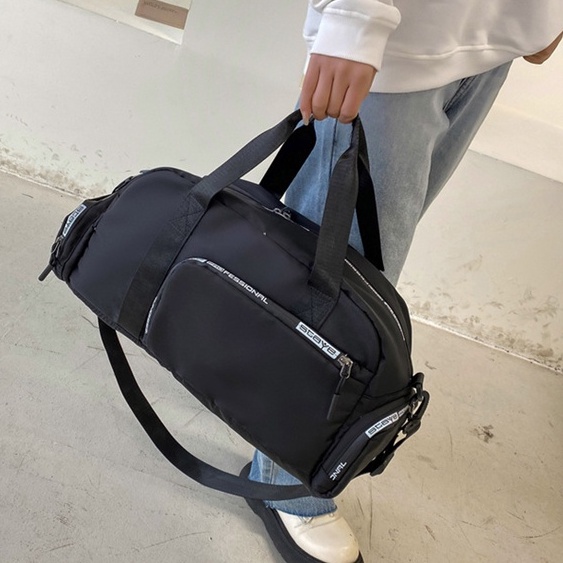 Túi xách du lịch nam nữ ZAJA cỡ lớn thời trang gập gọn nhiều ngăn đựng giày phong cách đeo vai ulzzang