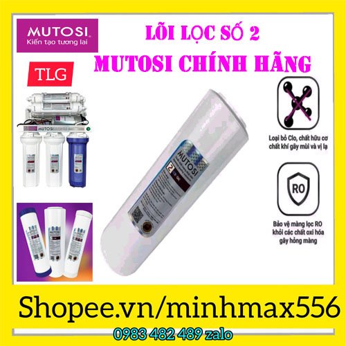 BỘ 3 LÕI LỌC NƯỚC MUTOSI CHÍNH HÃNG - BỘ 3 LÕI LỌC 123