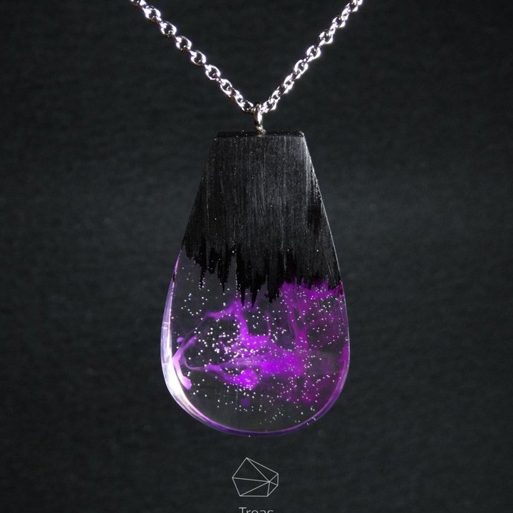 Màu Pha Epoxy Resin Tint Trong Suốt -  Lọ 50ml - Tím - PURPLE