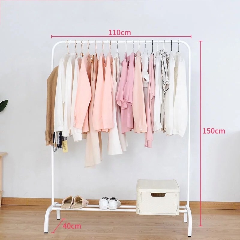 Giá Treo Quần Áo Kèm 8 Móc Bênh Hông Tiện Lợi Kích Thước 150x110cm