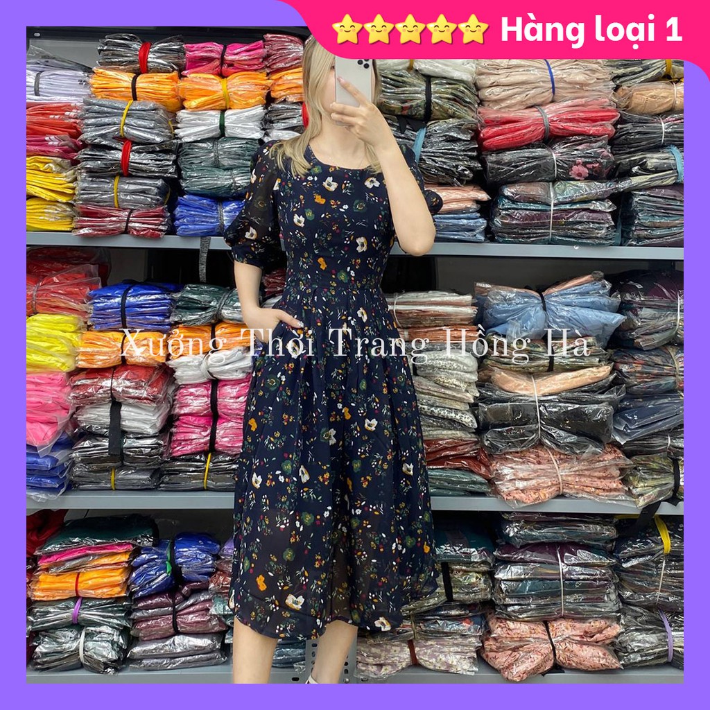 ✅ Ảnh Thật 100% Mặc Là Mê ✅ 🌺Đầm voan xòe xếp ly, váy voan xòe hoa dây nhẹ nhàng, hàng thiết kế chất lượng cao 🌺