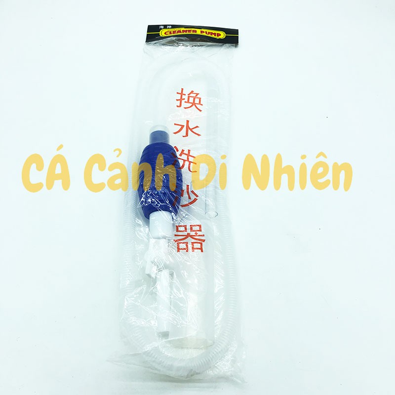 Ống bơm tay có VAN KHÓA để hút đáy thay nước hồ cá dài 2 Mét