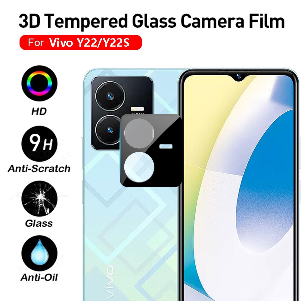 Kính Cường Lực 3D Bảo Vệ Camera Sau Cho Vivo Y22 Y22S VivoY22 VivoY22S Y 22