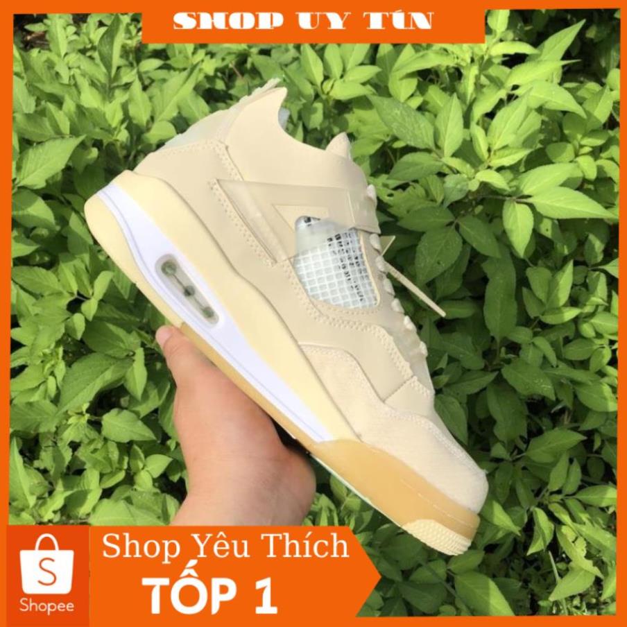 4Giày air jordan 4 retro off white kem , Giày sneaker JD4 màu kem siêu hot mới nhất | BigBuy360 - bigbuy360.vn