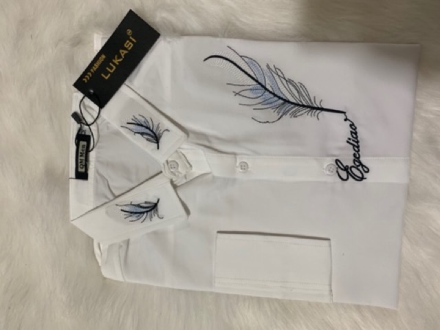 [Mã FAMAYMA2 giảm 10K đơn 50K] ÁO SƠ MI NAM COTTON CAO CẤP THÊU LÔNG VŨ | BigBuy360 - bigbuy360.vn