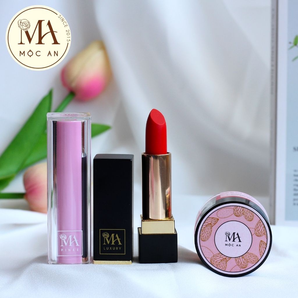 [Mã BMLT100] Combo Môi Xinh Pretty Lipstick Mộc An 3 Sản Phẩm Chăm Sóc Đôi Môi Mềm Mịn, Căng Hồng