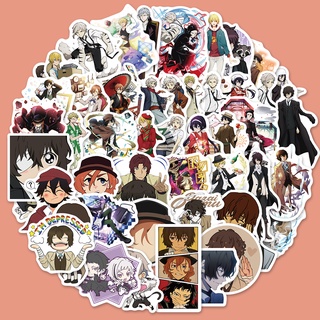 Set 10-50 miếng dán kiểu chú chó Bungou Stray Dogs trang trí điện thoại máy tính xách tay DIY