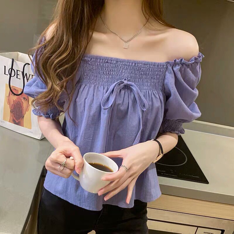 [MÃ TH6 GIẢM 20% TỐI ĐA 30K ĐƠN 500K] Áo cổ vuông tay bồng 507